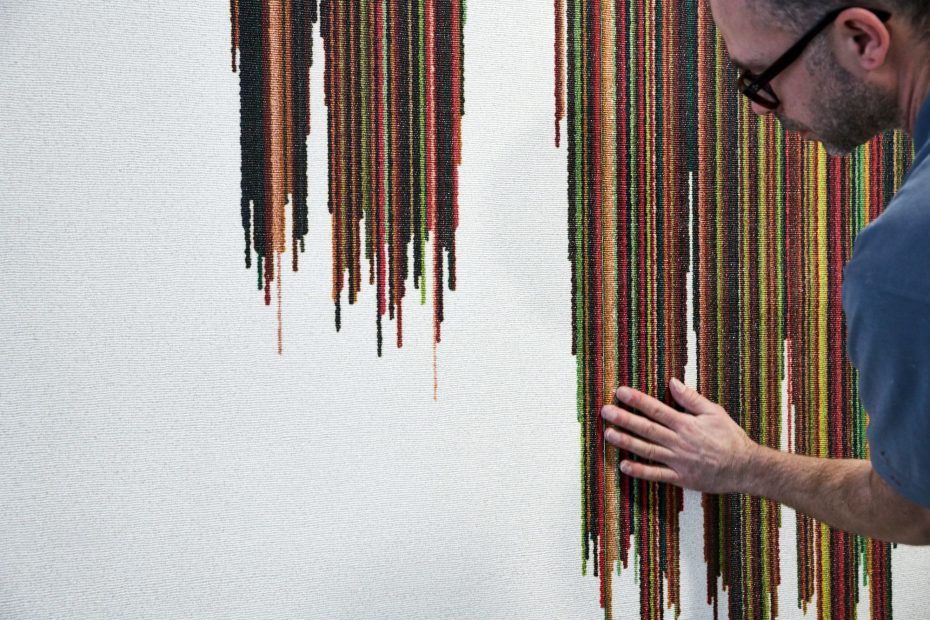 Hochwertige Tapezierarbeiten in einem modernen Stuttgarter Büro im Europaviertel 27