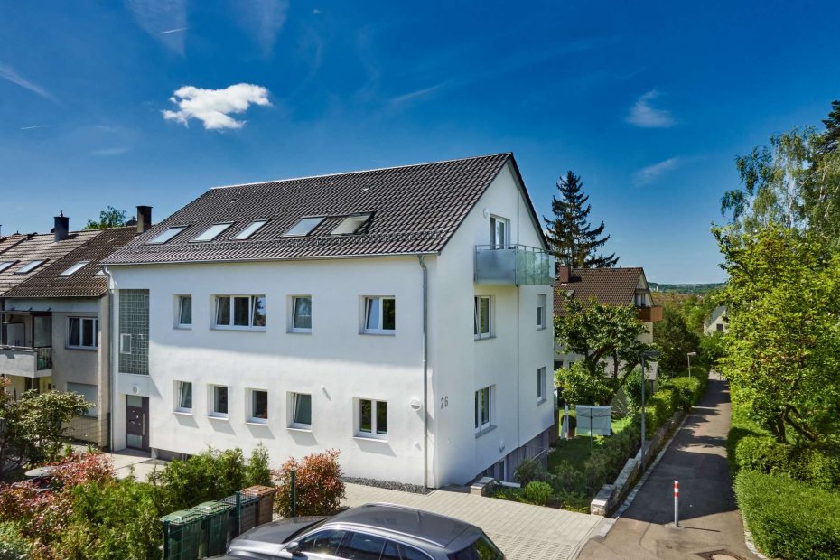 Renovierung Mehrfamilienhaus Jungnauer Straße Stuttgart von außen