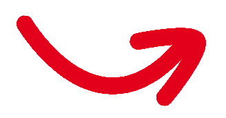 Pfeil nach rechts, Kurve unten